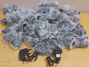 100 x Power Adaptor for CCTV 12v 1 Amp